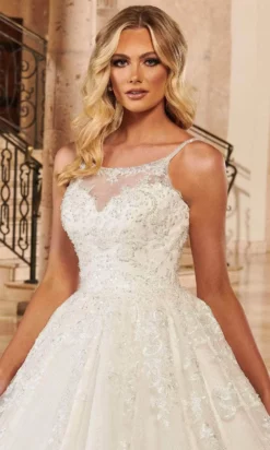 Mary's Bridal MB6091 - Sleeveless Jewel Neck Bridal Gown -Hot Sale WEDDING Store mary s bridal mb6091 sleeveless jewel neck bridal gown bridal dresses 29953115521107