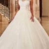 Mary's Bridal MB6097 - Off-Shoulder Bateau Neck Wedding Gown