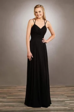 Mary's Bridal - MB7063 Draped V-Neck Chiffon Dress