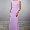 Mary's Bridal - MB7075 Bateau Neck Sheath Dress