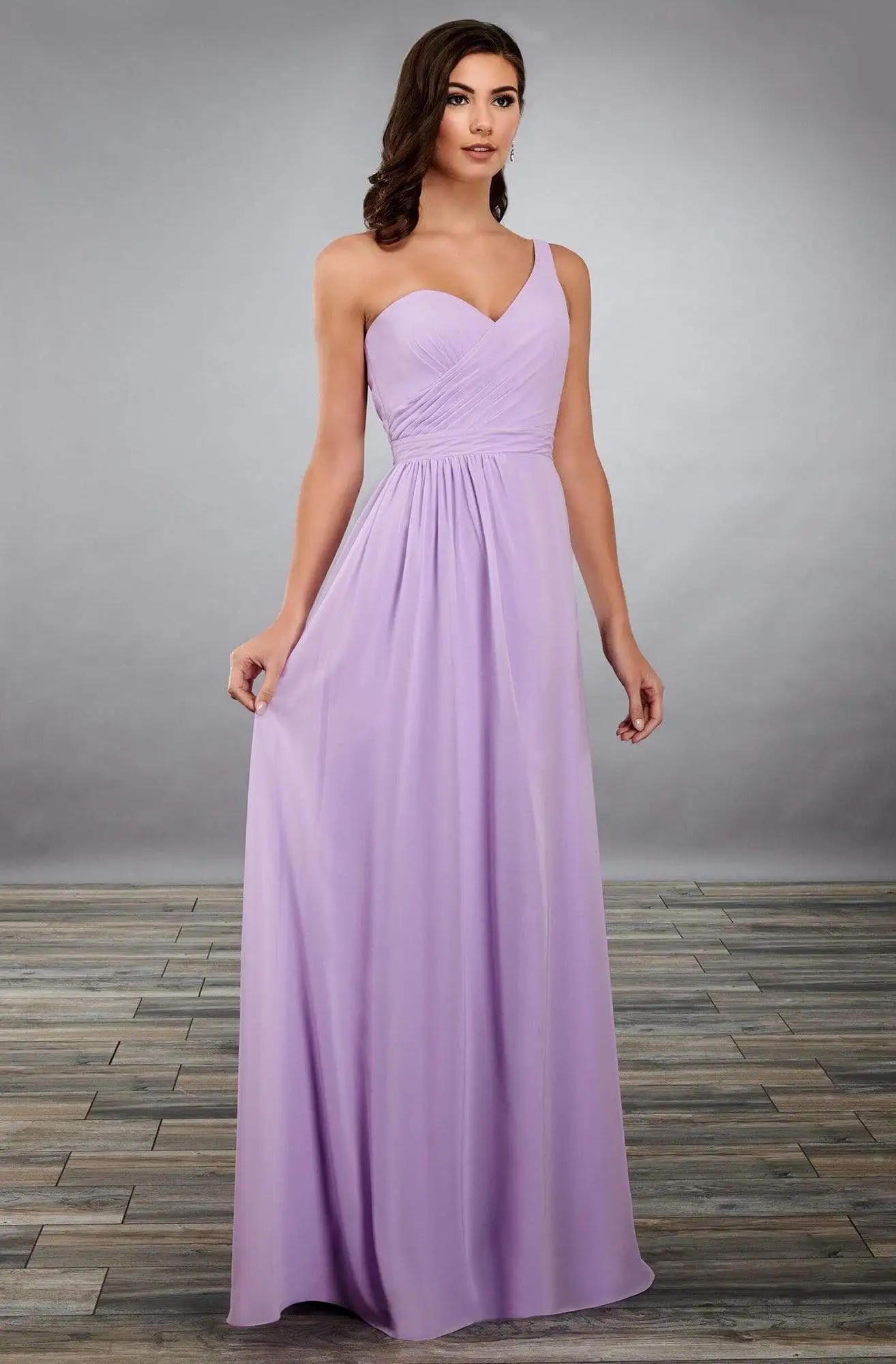 Mary's Bridal - MB7076 Asymmetrical A-Line Dress 1 Mary's Bridal - MB7076 Asymmetrical A-Line Dress