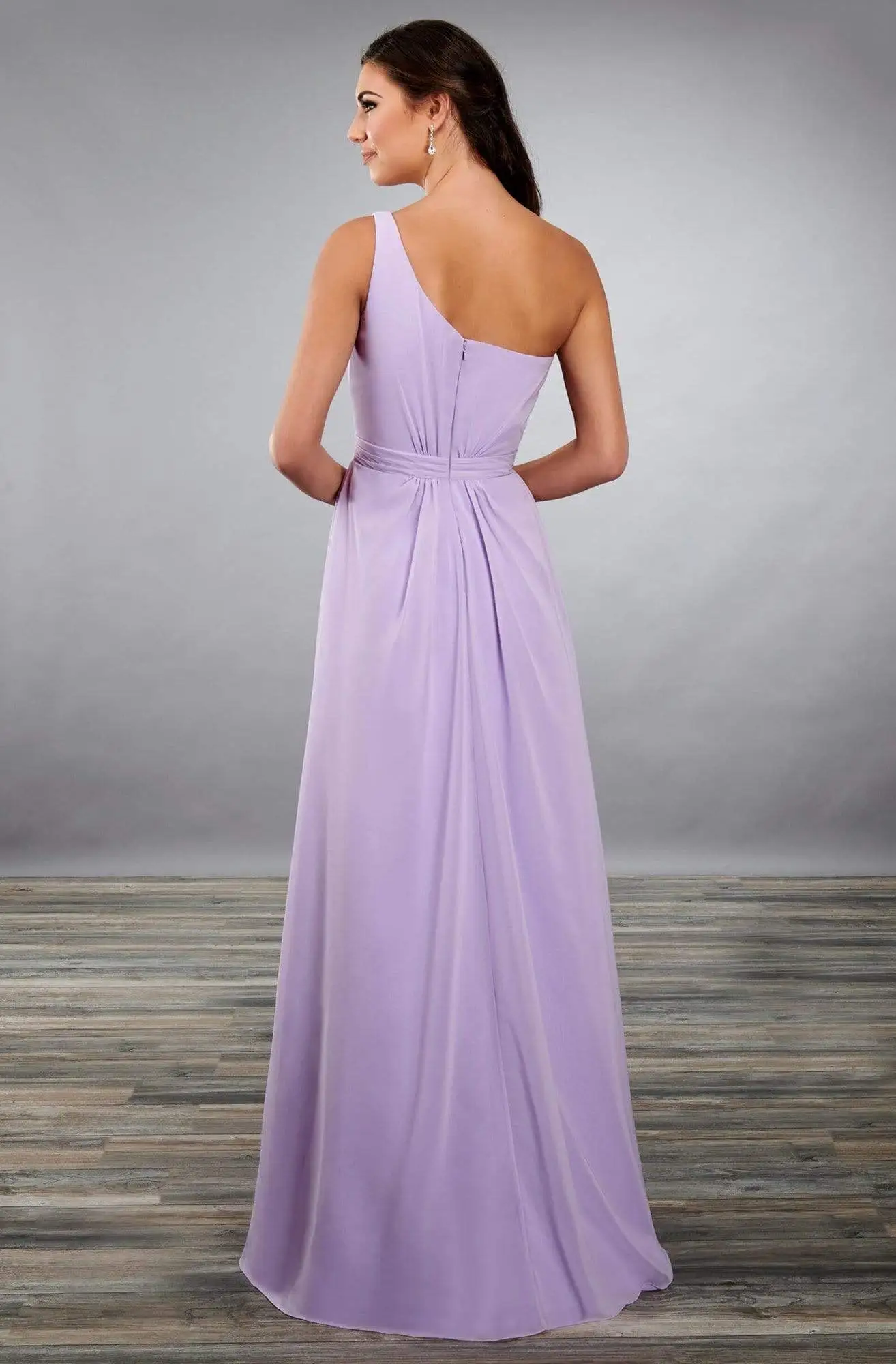 Mary's Bridal - MB7076 Asymmetrical A-Line Dress 2 Mary's Bridal - MB7076 Asymmetrical A-Line Dress - Image 2