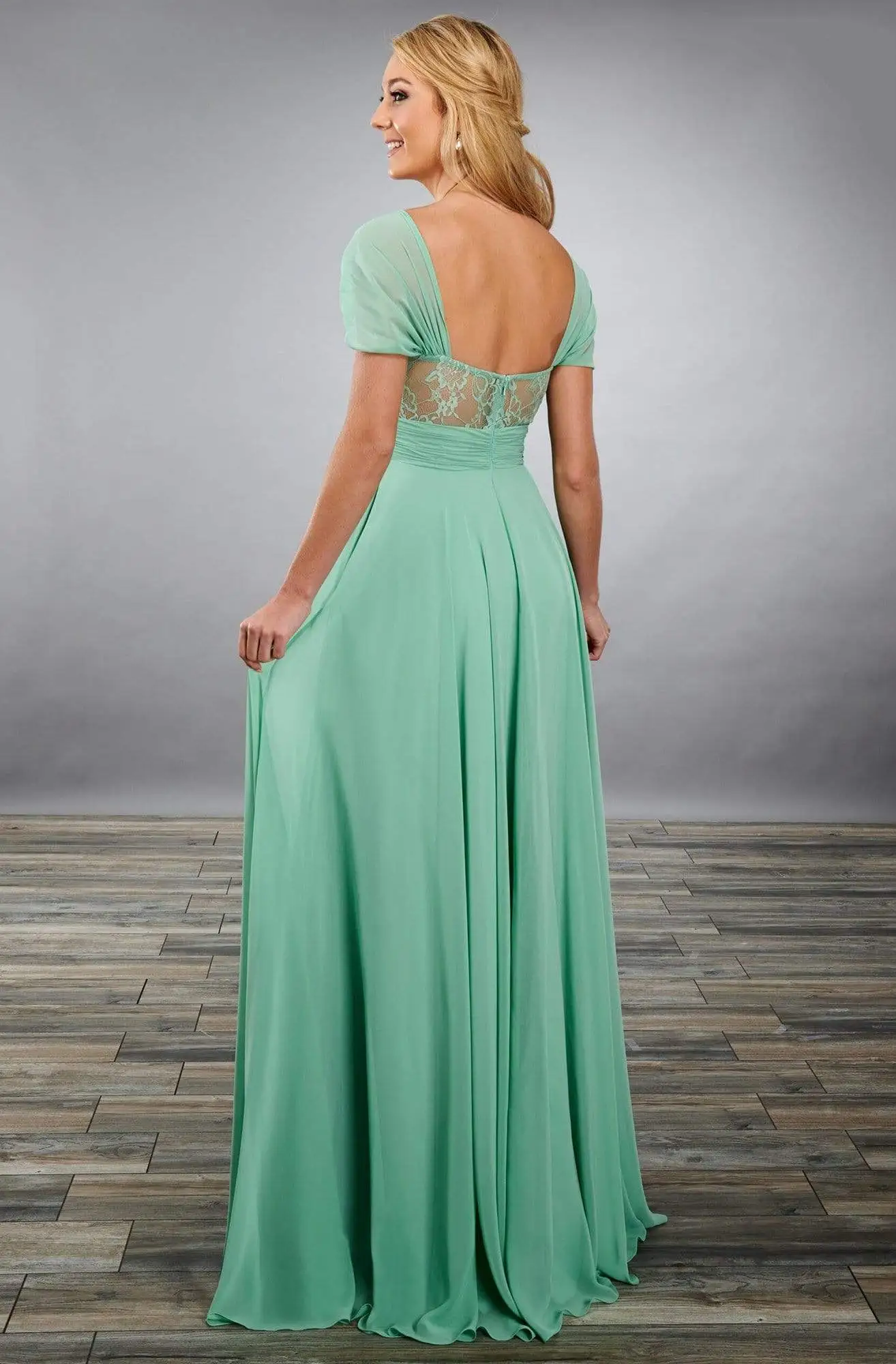 Mary's Bridal - MB7081 Sweetheart Ruched A-Line Dress 2 Mary's Bridal - MB7081 Sweetheart Ruched A-Line Dress - Image 2