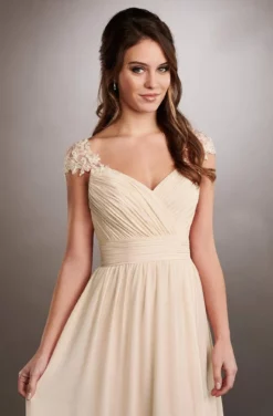 Mary's Bridal - MB8059 Lace V-Neck Chiffon Sheath Dress -Hot Sale WEDDING Store mary s bridal mb8059 lace v neck chiffon sheath dress bridesmaid dresses 13956032790611