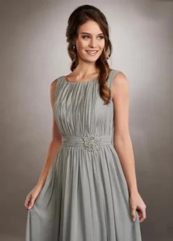 Mary's Bridal - MB8064 Beaded Bateau Chiffon A-Line Gown -Hot Sale WEDDING Store mary s bridal mb8064 beaded bateau chiffon a line gown bridesmaid dresses 13941166309459