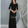 May Queen - Applique Quarter Sleeve Formal Dress MQ1810