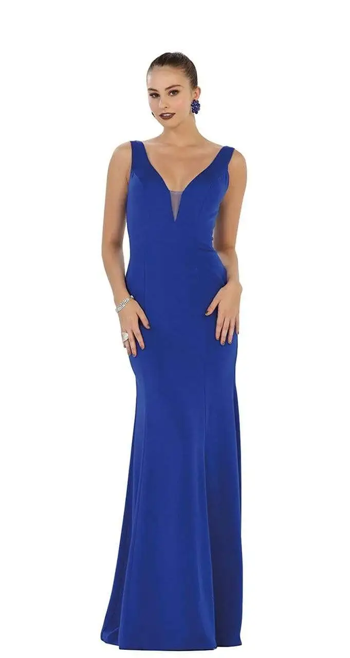 May Queen Bridal - MQ1431 Sleeveless Plunging Trumpet Gown 8 May Queen Bridal - MQ1431 Sleeveless Plunging Trumpet Gown - Image 8