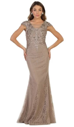 May Queen - Embellished Illusion Scoop Sheath Prom Dress -Hot Sale WEDDING Store may queen embellished illusion scoop sheath prom dress mother of the bride 4 mocha 28858280312915