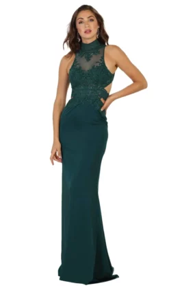 May Queen - Embroidered High Sheath Prom Dress -Hot Sale WEDDING Store may queen embroidered high sheath prom dress bridesmaid dresses 2 hunter green 29041978736723