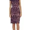 May Queen - Lace Bateau Sheath Cocktail Dress