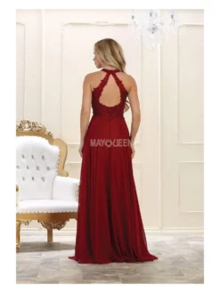 Hot Sale WEDDING Store -Hot Sale WEDDING Store may queen mq1557 embroidered halter neck a line dress bridesmaid dresses 28399128412243