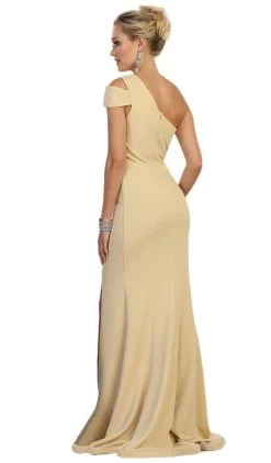 May Queen - MQ1572 Fitted One Shoulder Strap Evening Dress With Slit 9 May Queen - MQ1572 Fitted One Shoulder Strap Evening Dress With Slit -Hot Sale WEDDING Store may queen mq1572 fitted one shoulder strap evening dress with slit special occasion dress 5657700991033