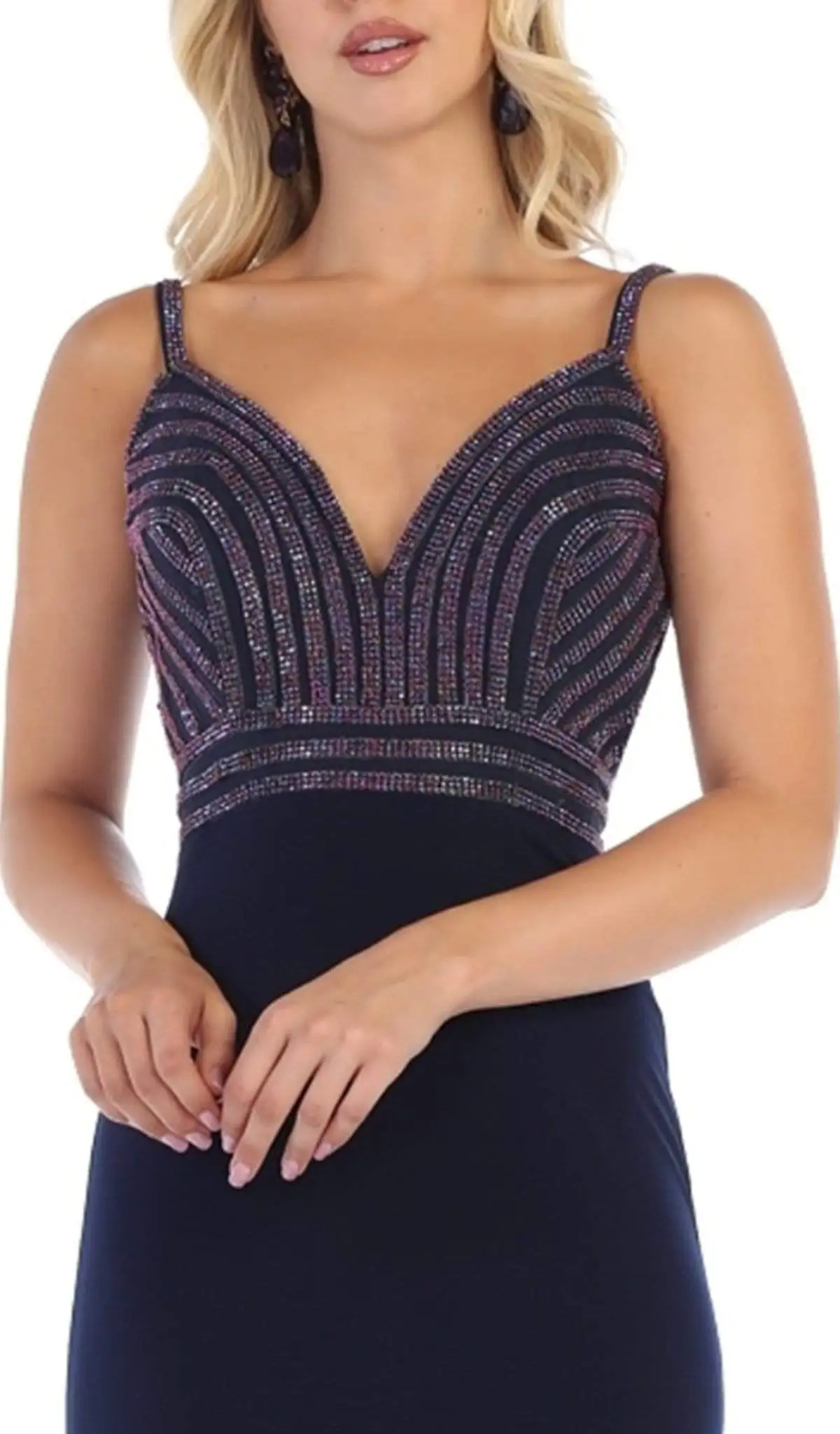 May Queen - MQ1587 Embellished Sweetheart Trumpet Evening Gown 3 May Queen - MQ1587 Embellished Sweetheart Trumpet Evening Gown - Image 3