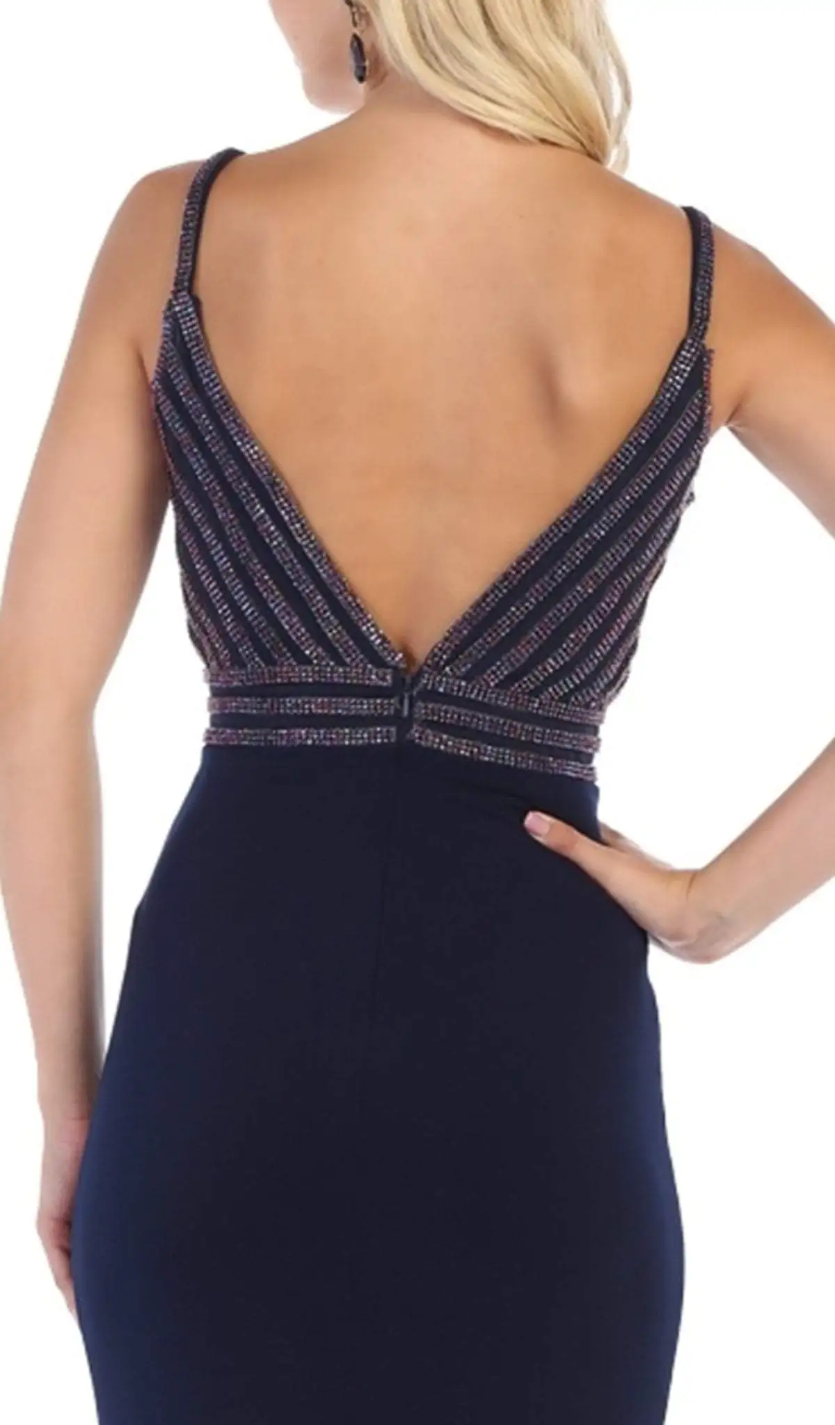 May Queen - MQ1587 Embellished Sweetheart Trumpet Evening Gown 4 May Queen - MQ1587 Embellished Sweetheart Trumpet Evening Gown - Image 4