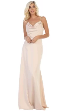 May Queen - MQ1594 Halter Neck Strappy Back Satin A-Line Gown 12 May Queen - MQ1594 Halter Neck Strappy Back Satin A-Line Gown -Hot Sale WEDDING Store may queen mq1594 halter neck strappy back satin a line gown special occasion dress 2 champagne 28824790204499