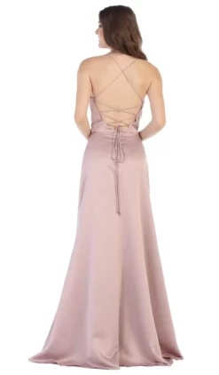 May Queen - MQ1594 Halter Neck Strappy Back Satin A-Line Gown 16 May Queen - MQ1594 Halter Neck Strappy Back Satin A-Line Gown -Hot Sale WEDDING Store may queen mq1594 halter neck strappy back satin a line gown special occasion dress 7014791446611