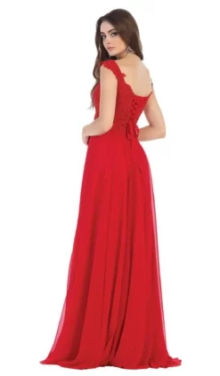 May Queen - MQ1602 V Neck Lace Applique Chiffon Long Formal Dress 23 May Queen - MQ1602 V Neck Lace Applique Chiffon Long Formal Dress -Hot Sale WEDDING Store may queen mq1602 v neck lace applique chiffon long formal dress formal gowns 28824775393363