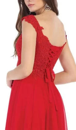 May Queen - MQ1602 V Neck Lace Applique Chiffon Long Formal Dress 24 May Queen - MQ1602 V Neck Lace Applique Chiffon Long Formal Dress -Hot Sale WEDDING Store may queen mq1602 v neck lace applique chiffon long formal dress formal gowns 28824775557203