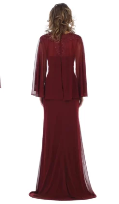 May Queen - MQ1612B Applique V-neck Long Sheath Dress 12 May Queen - MQ1612B Applique V-neck Long Sheath Dress -Hot Sale WEDDING Store may queen mq1612b applique v neck long sheath dress special occasion dress 10823695335507