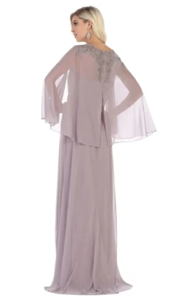 May Queen - MQ1612B Applique V-neck Long Sheath Dress 17 May Queen - MQ1612B Applique V-neck Long Sheath Dress -Hot Sale WEDDING Store may queen mq1612b applique v neck long sheath dress special occasion dress 10823696875603