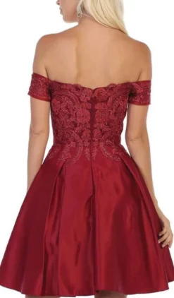 May Queen - MQ1634 Embellished Plunging Off-Shoulder A-line Dress 15 May Queen - MQ1634 Embellished Plunging Off-Shoulder A-line Dress -Hot Sale WEDDING Store may queen mq1634 embellished plunging off shoulder a line dress cocktail dresses 28501978284115