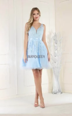 May Queen - MQ1692 Rhinestone-Ornate Appliqued Short Dress 12 May Queen - MQ1692 Rhinestone-Ornate Appliqued Short Dress -Hot Sale WEDDING Store may queen mq1692 rhinestone ornate appliqued short dress cocktail dresses 2 babyblue 31973351850067