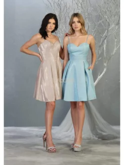 May Queen - MQ1791 Short Sweetheart Bodice Glitter A-Line Dress -Hot Sale WEDDING Store may queen mq1791 short sweetheart bodice glitter a line dress cocktail dresses 28081648992339