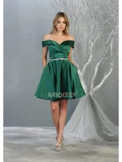May Queen - MQ1815 Off Shoulder Satin Cocktail Dress 17 May Queen - MQ1815 Off Shoulder Satin Cocktail Dress -Hot Sale WEDDING Store may queen mq1815 off shoulder satin cocktail dress homecoming dresses 2 hunter grn 28212816773203
