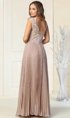 May Queen MQ1836 - Accordion Pleated Skirt Formal Gown -Hot Sale WEDDING Store may queen mq1836 accordion pleated skirt formal gown evening dresses 31331578282067