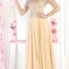 May Queen MQ1936 - Long Sleeve V Neck Evening Dress