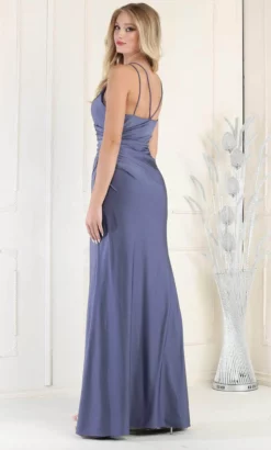May Queen MQ1954 - Dual Strap Ruched Evening Gown -Hot Sale WEDDING Store may queen mq1954 dual strap ruched evening gown evening dresses 32135410974803
