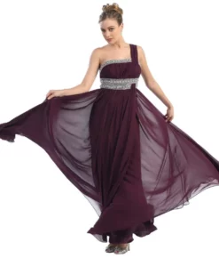 May Queen - One Shoulder Strap Bejeweled Chiffon Dress MQ748 23 May Queen - One Shoulder Strap Bejeweled Chiffon Dress MQ748 -Hot Sale WEDDING Store may queen one shoulder strap bejeweled chiffon dress mq748 special occasion dress 7224047730771