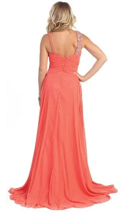 May Queen - Rhinestone Embellished Pleated Evening Gown -Hot Sale WEDDING Store may queen rhinestone embellished pleated evening gown special occasion dress 5659119714361