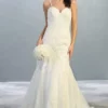 May Queen - RQ7857 Embroidered Sweetheart Trumpet Gown