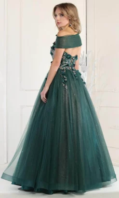May Queen RQ7968 - Straight Neck Floral Long Gown -Hot Sale WEDDING Store may queen rq7968 straight neck floral long gown bridesmaid dresses 32137814966355