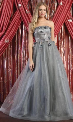 May Queen RQ7968 - Straight Neck Floral Long Gown -Hot Sale WEDDING Store may queen rq7968 straight neck floral long gown bridesmaid dresses 32137815130195