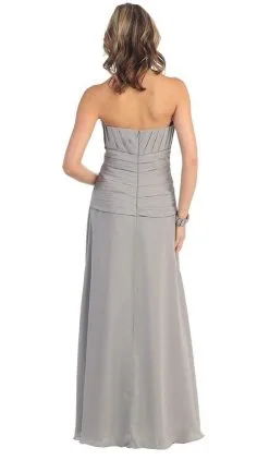 May Queen - Strapless Pleated A-Line Gown With Bolero MQ 630 - 1 Pc Teal In Size L Available -Hot Sale WEDDING Store may queen strapless pleated a line gown with bolero mq 630 1 pc teal in size l available ccsale 11962309935187