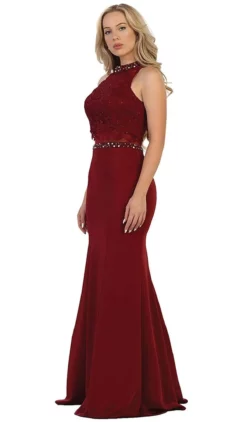 May Queen - Two Piece Embellished Sheath Evening Dress -Hot Sale WEDDING Store may queen two piece embellished sheath evening dress bridesmaid dresses 2 burgundy 28858007093331