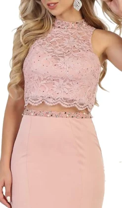 May Queen - Two Piece Embellished Sheath Evening Dress -Hot Sale WEDDING Store may queen two piece embellished sheath evening dress bridesmaid dresses 5657922207801
