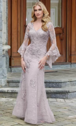 MGNY By Mori Lee 72719 - Square Neck Embroidered Sheath Gown