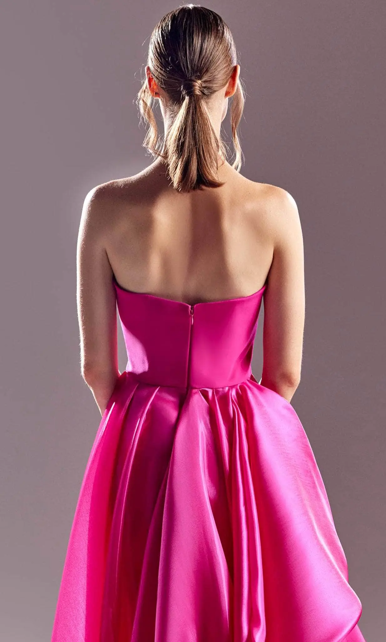 MNM COUTURE G1541 - Strapless Laser Cut-Out Prom Gown 4 MNM COUTURE G1541 - Strapless Laser Cut-Out Prom Gown - Image 4