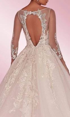 MNM COUTURE W2104 - Laced Long Sleeve Dress -Hot Sale WEDDING Store mnm couture w2104 laced long sleeve dress special occasion dress 30954944397395