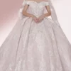 MNM COUTURE W2111 - Off Shoulder Beaded Gown