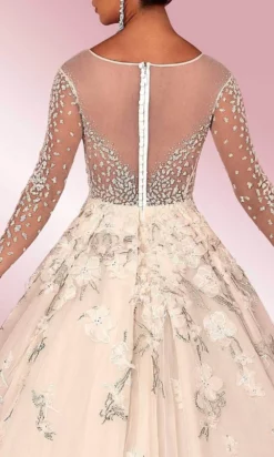 MNM COUTURE W2116 - Laced Illusion Long Sleeve Dress -Hot Sale WEDDING Store mnm couture w2116 laced illusion long sleeve dress special occasion dress 30955078549587