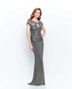 Montage By Mon Cheri - 120910W Embroidered Keyhole Front Long Dress -Hot Sale WEDDING Store montage by mon cheri 120910w embroidered keyhole front long dress mother of the bride dresses 16w charcoal 28572591947859