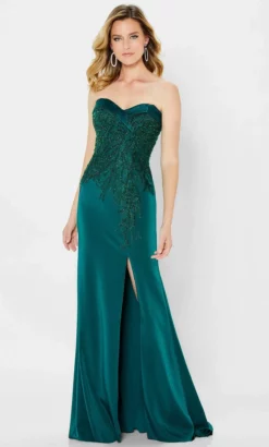 Montage By Mon Cheri 122909W - Strapless Beaded Sweetheart Gown