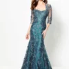 Montage By Mon Cheri - 219979W Embroidered Tulle Mermaid Gown