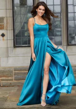 Mori Lee - 45075 Scoop Neck Wrap High Slit Satin Gown 12 Mori Lee - 45075 Scoop Neck Wrap High Slit Satin Gown -Hot Sale WEDDING Store mori lee 45075 scoop neck wrap high slit satin gown bridesmaid dresses 0 teal 13271901110355 scaled