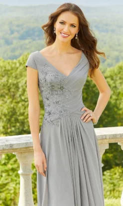 Mori Lee 72510 - V-Neck Cap Sleeve A-Line Prom Dress -Hot Sale WEDDING Store mori lee 72510 v neck cap sleeve a line prom dress prom dresses 31378078302291