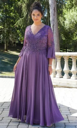 Mori Lee 72629 - Flutter Long Sleeves Evening Dress 10 Mori Lee 72629 - Flutter Long Sleeves Evening Dress -Hot Sale WEDDING Store mori lee 72629 flutter long sleeves evening dress evening dresses 31568640049235